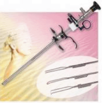 Imagen: El resectoscopio bipolar y electrodos de asa Princess (Fotografía cortesía de Richard Wolf Medical Instruments).